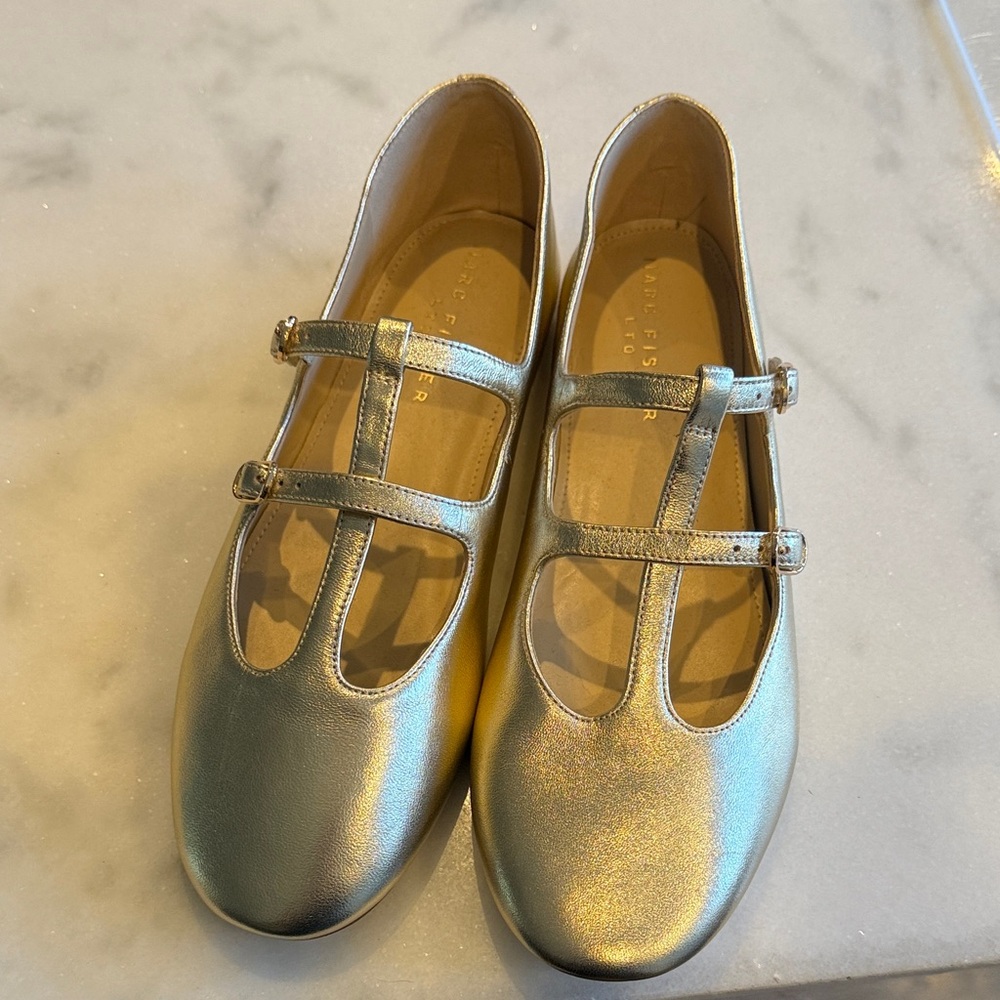 Marc Fisher Metallic Kids Dress Shoes